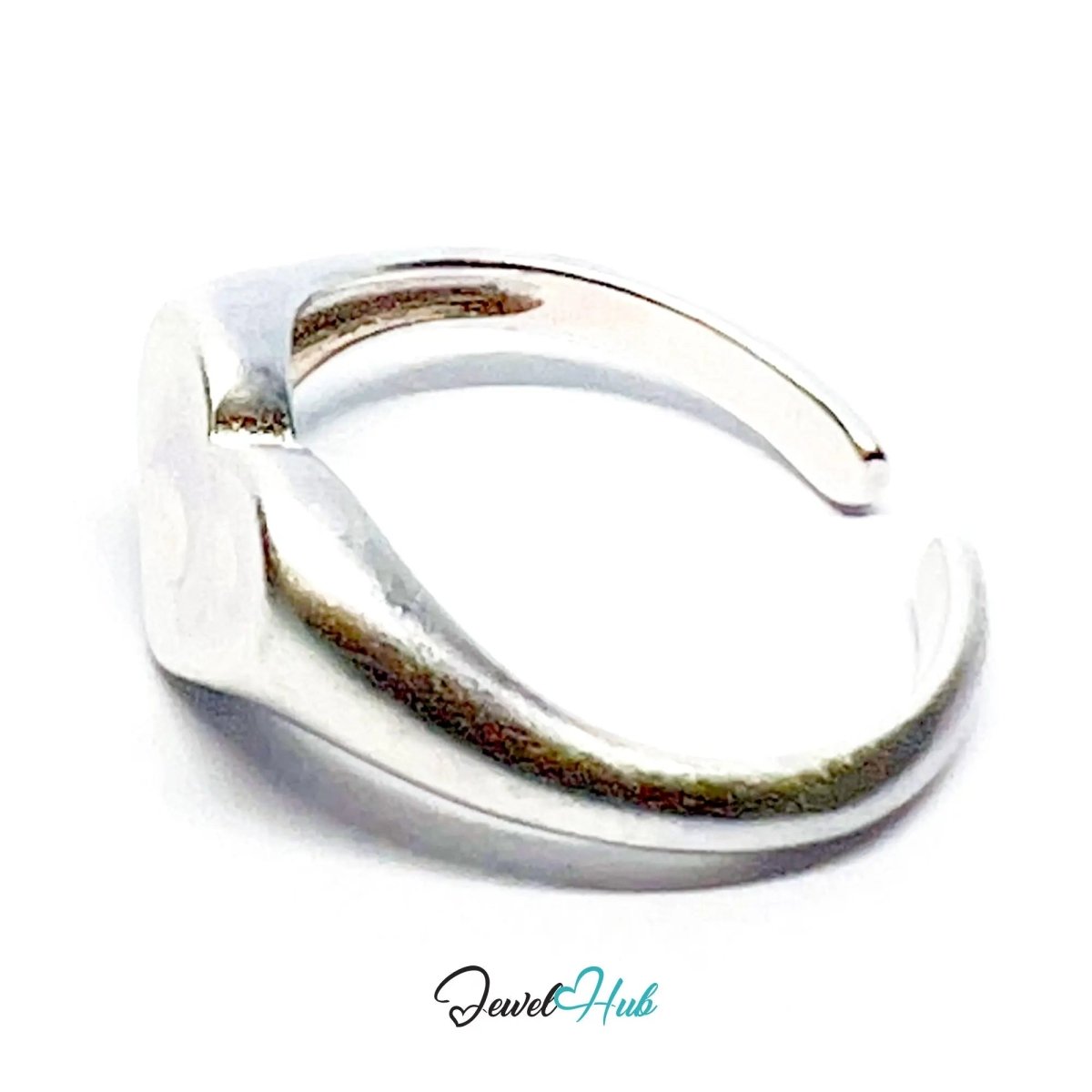 925 Silver Ring · Textured Heart with Twin Dots · UK N - O - P · US 7–8.5 · 2.18g · Hallmarked - JewelHub.co.uk