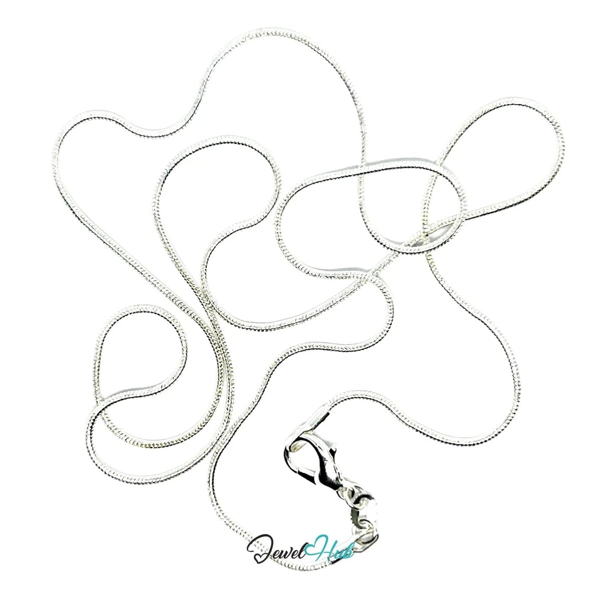 925 Sterling Silver Sleek Chain Necklace – 1.2mm | Timeless Minimalist Layers (fully hallmarked) - JewelHub.co.uk