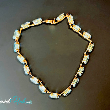 14k Gold Aquamarine Bracelet – x18 Oval Stones · Hallmarked · JewelHub JH