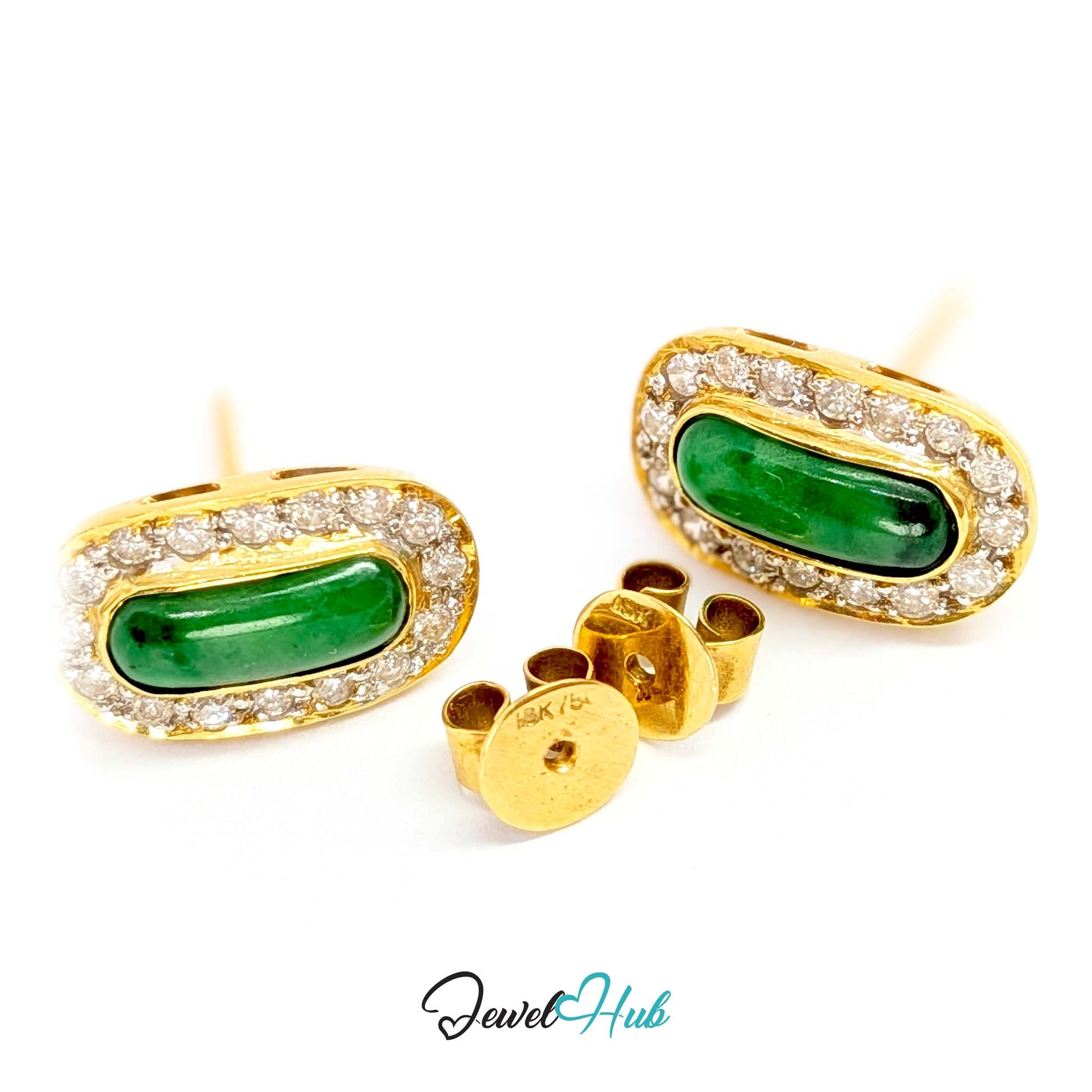 Long even dome ground across the full length of the jade cabochon - JewelHub