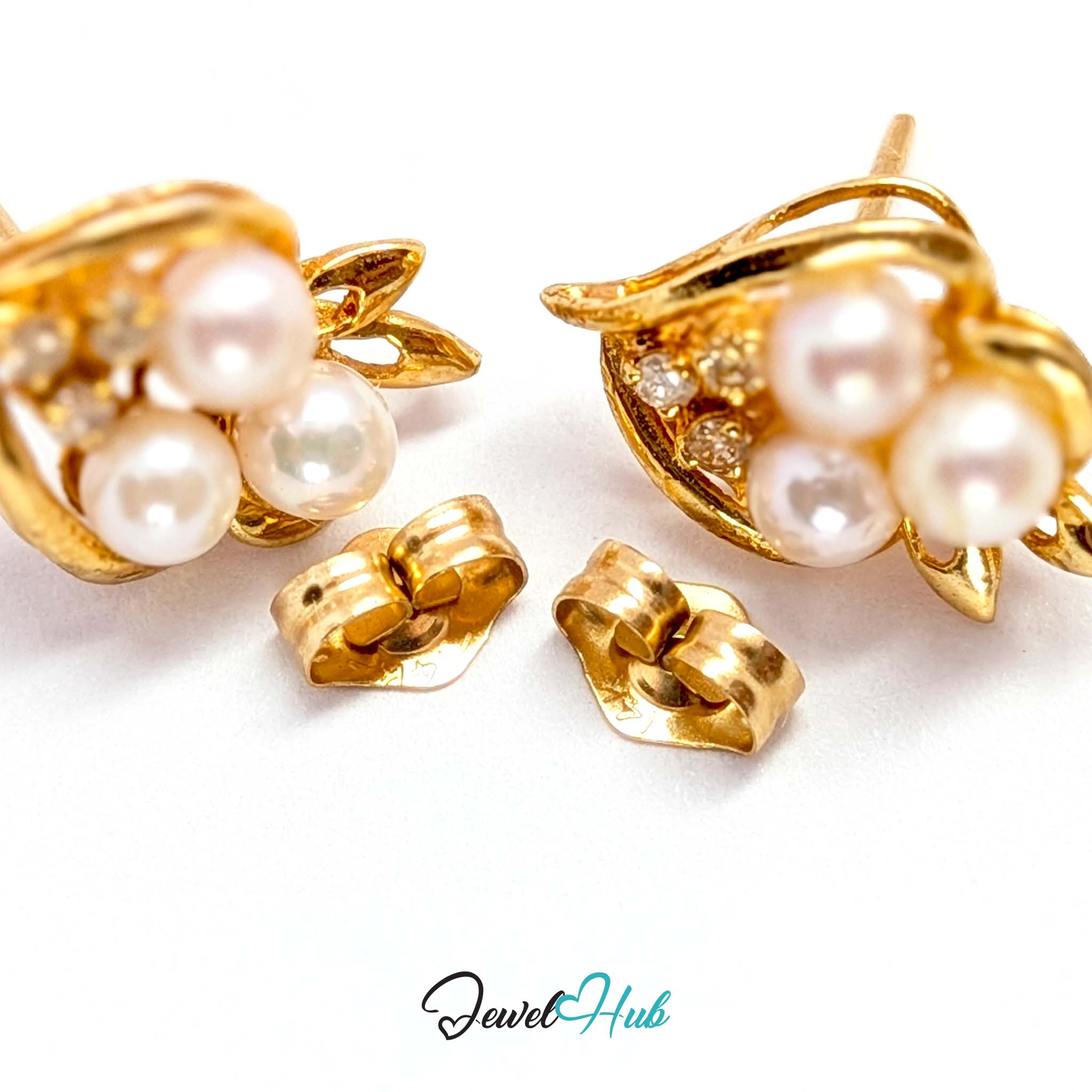 White pearls with a soft rose warmth in the lustre, matched for size and overtone - JewelHub