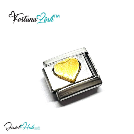 FortunaLink™ Gold-Tone Silver Charms for Italian Bracelet – Modular Stainless Steel Links