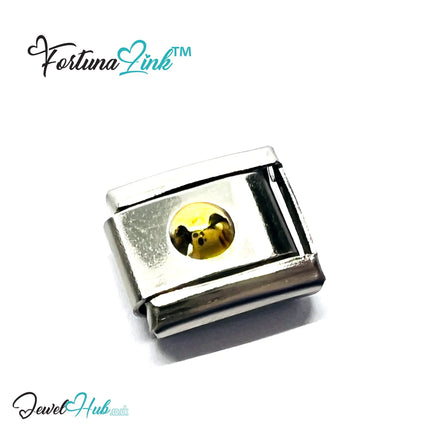 FortunaLink™ Gold-Tone Silver Charms for Italian Bracelet – Modular Stainless Steel Links