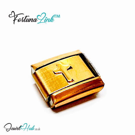 FortunaLink™ Rose Gold-Tone Italian Charm – Stainless Steel Symbols for Daily Meaning & Modular Elegance
