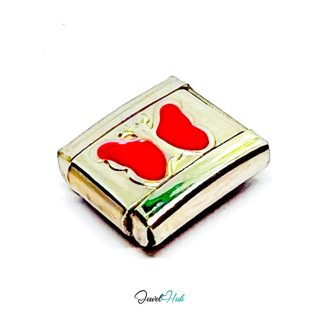 FortunaLink™ Butterfly Charm for 9mm Italian Bracelets – Colourful Modular Link