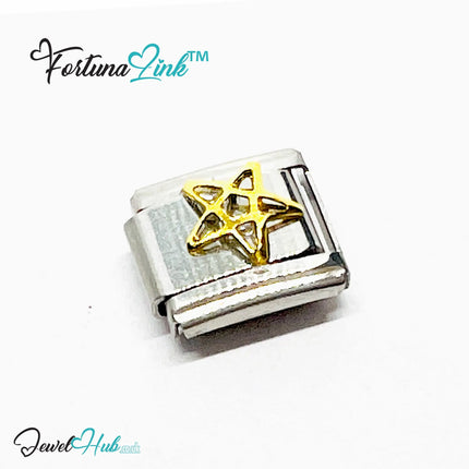 Italian Charm Bracelet (Gold) FortunaLink™ Stainless Steel Designs for Daily Meaning & Modular Style