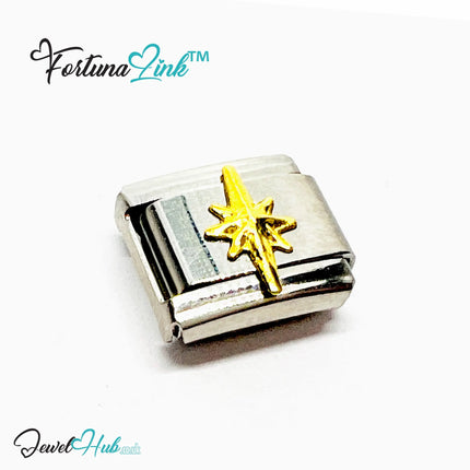 Italian Charm Bracelet (Gold) FortunaLink™ Stainless Steel Designs for Daily Meaning & Modular Style