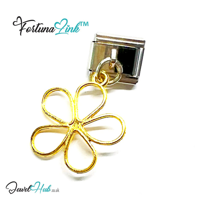FortunaLink™ Wire-Petal Bloom Series – Modular Flower Charms in Gold, Rose Gold & Silver CA