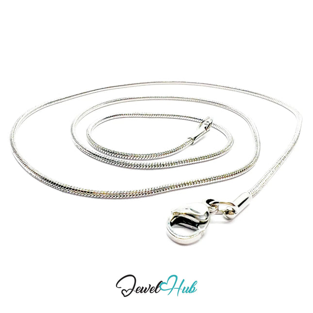 Stainless Steel 🐍 Snake Chain Necklace – Sleek Minimalist Layers | 1.2mm Width CT