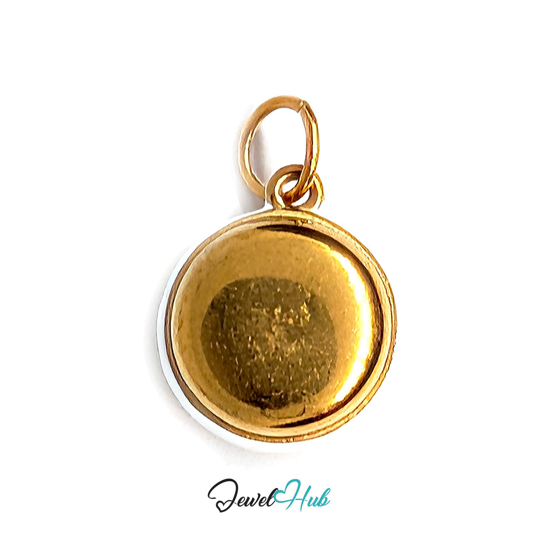 Macaron charm in gold-tone stainless steel - JewelHub
