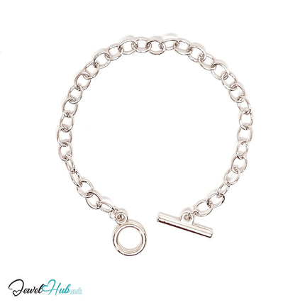Hollow White K Plated Bracelet CT