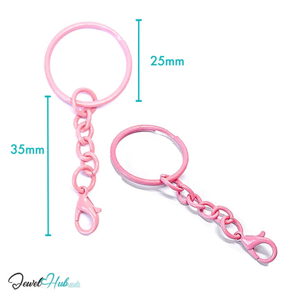 Colorful Keychain Ring Clasp · Alloy · 10 Colours · Lightweight Everyday Organizer CT