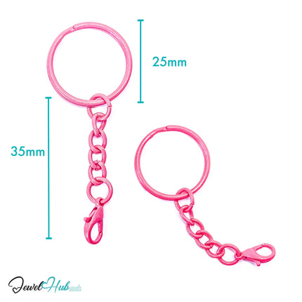 Colorful Keychain Ring Clasp · Alloy · 10 Colours · Lightweight Everyday Organizer CT