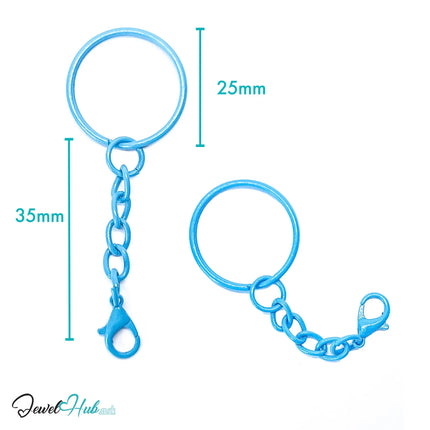 Colorful Keychain Ring Clasp · Alloy · 10 Colours · Lightweight Everyday Organizer CT