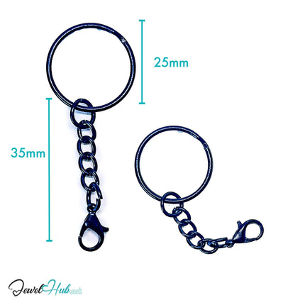 Colorful Keychain Ring Clasp · Alloy · 10 Colours · Lightweight Everyday Organizer CT