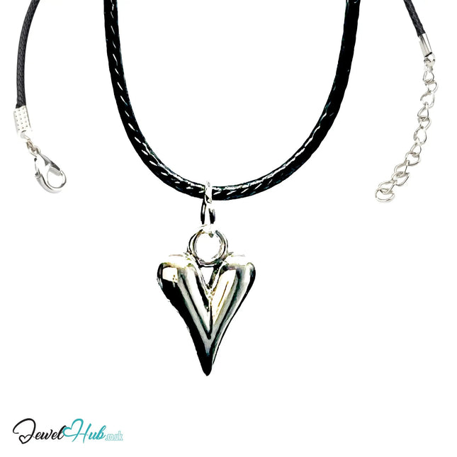 Stylised Heart MiniCharm – Silver-Plated Pendant for Presence | Necklace or Bracelet Option | Zinc Alloy Charm