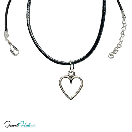 Hollow Heart MiniCharms – Rose Gold & Silver-Plated Charm for Connection | Necklace or Bracelet Options | Zinc Alloy Charms