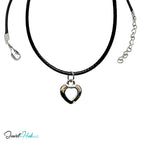 Silver-Plated / With Faux Leather Necklace