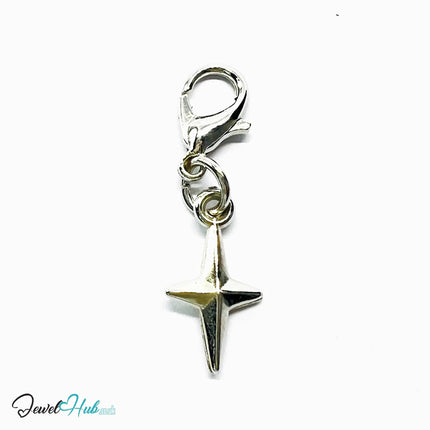 Star Trio MiniCharms – Silver-Plated Accent of Emotion | Necklace or Bracelet Options | Zinc Alloy Jewellery