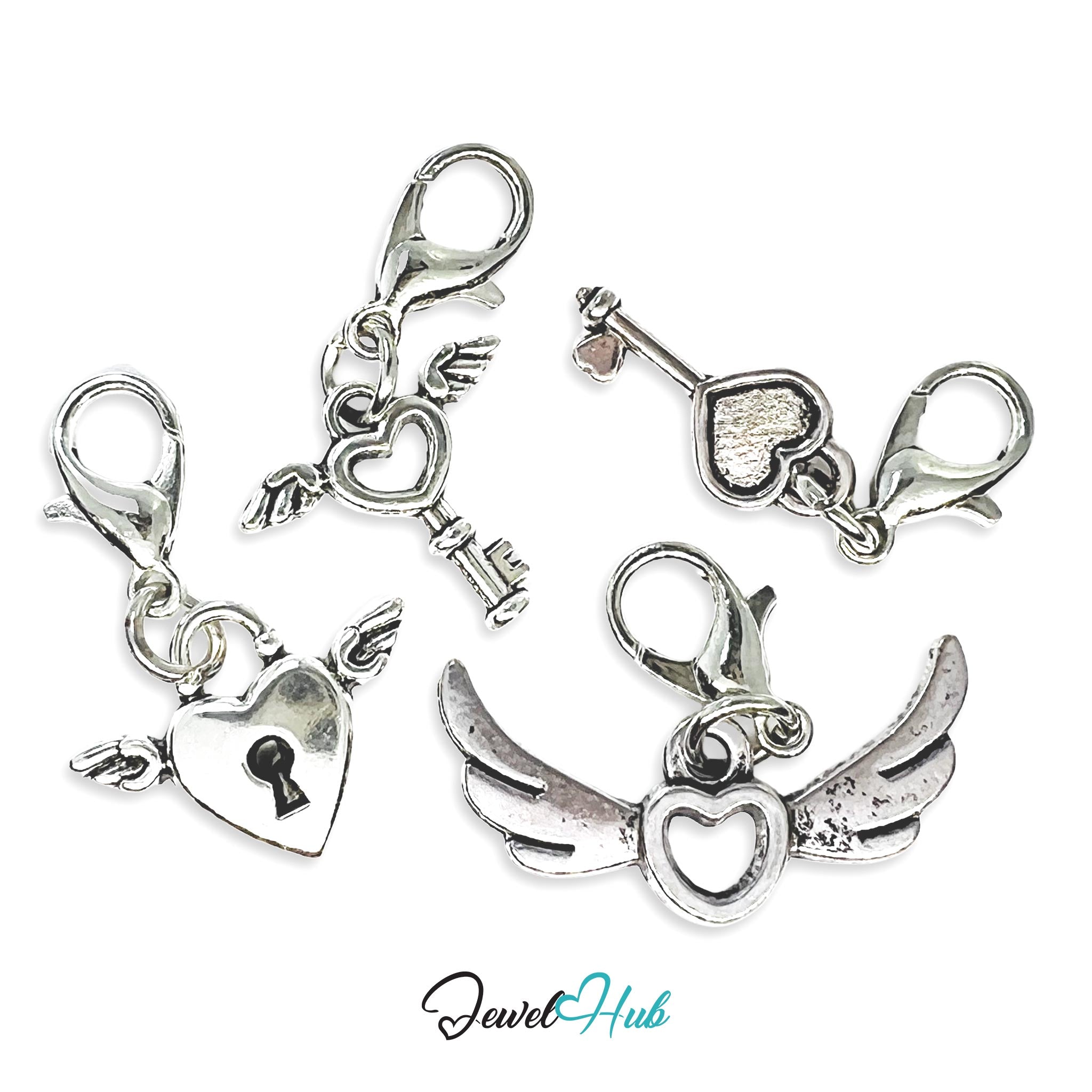 MiniCharm™ Heart & Wing Series – Guarded Flight Pack (Set of 4)