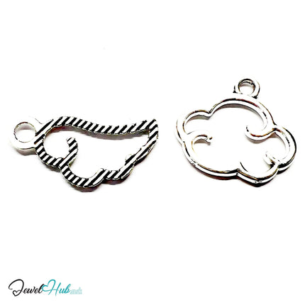 Cloud Forms MiniCharms – Silver-Plated MiniCharm for Lightness | Necklace or Bracelet Options | Zinc Alloy Jewellery