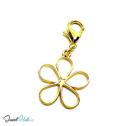 Three-Tone Bloom MiniCharm – Silver, Gold, Rose Gold-Plated | Necklace or Bracelet Options | Premium Copper Jewellery