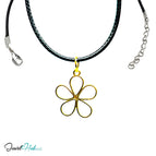 Gold-Plated / With Faux Leather Necklace