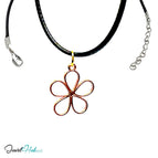 Rose Gold-Plated / With Faux Leather Necklace