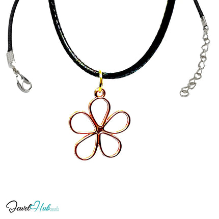 Three-Tone Bloom MiniCharm – Silver, Gold, Rose Gold-Plated | Necklace or Bracelet Options | Premium Copper Jewellery