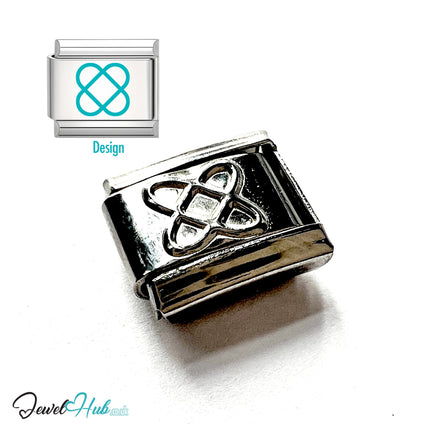 Italian Bracelet – FortunaLink™ Silver Stainless Steel Charm JewelHub