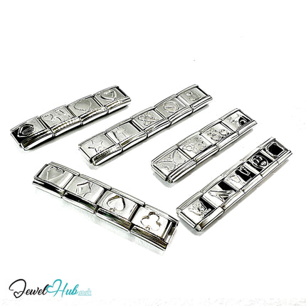 Italian Bracelet – FortunaLink™ Silver Stainless Steel Charm JewelHub