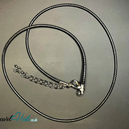 🖤 ShadowThread Necklace – Noir Faux Plain Leather Cord | Minimalist Layering Essential CT