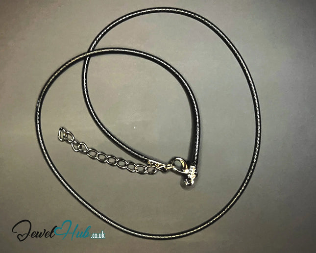 🖤 ShadowThread Necklace – Noir Faux Plain Leather Cord | Minimalist Layering Essential CT