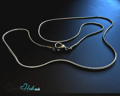 🐍 Stainless Steel Snake Chain Necklace – Sleek Minimalist Layers | 1.2mm Width CT