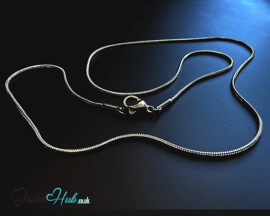🐍 Stainless Steel Snake Chain Necklace – Sleek Minimalist Layers | 1.2mm Width CT