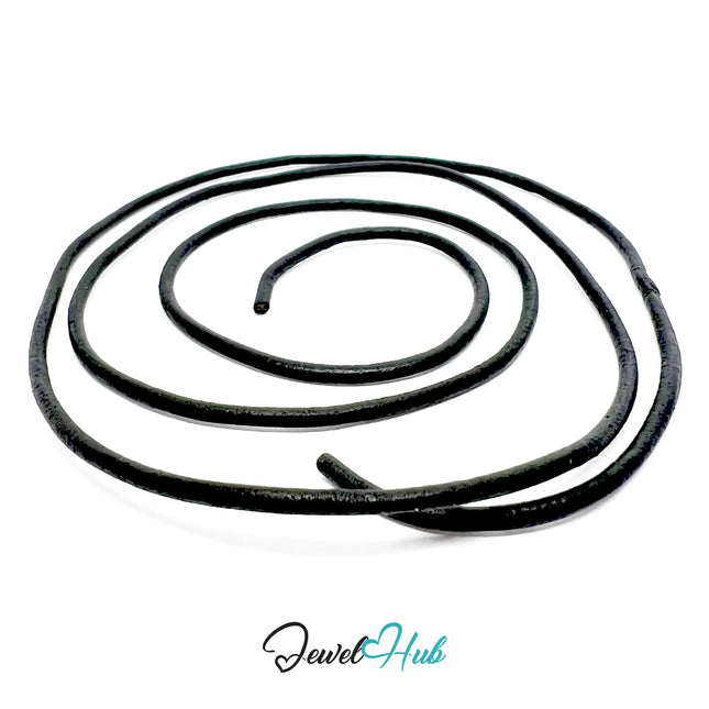 ShadowThread Longline – Noir Faux Leather Cord for Jewellery Making CT