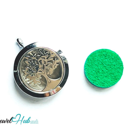 🌿 Tree of Clarity – Stainless Steel Aromatherapy Pendant for Mental Focus & Renewal EM
