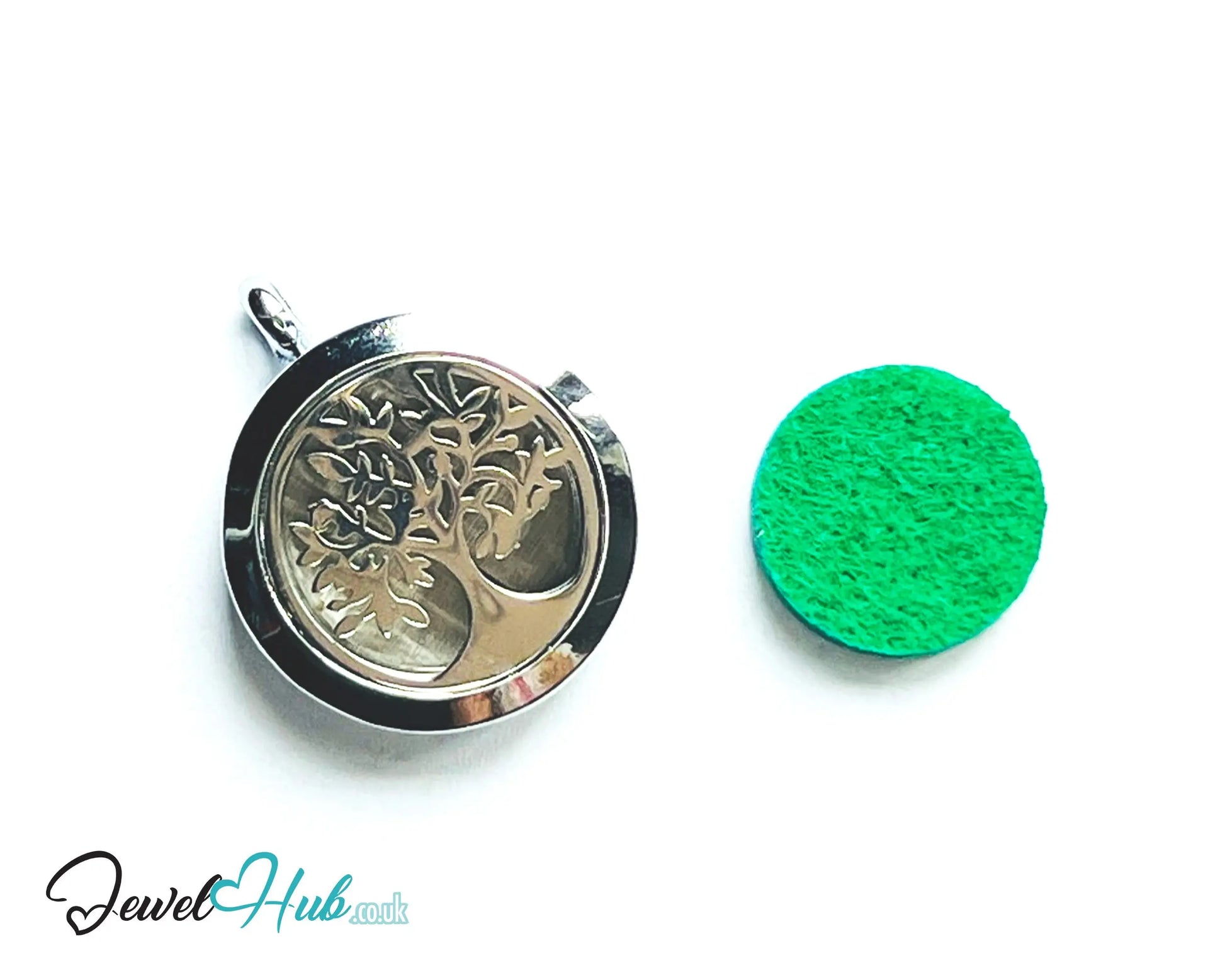 🌿 Tree of Clarity – Stainless Steel Aromatherapy Pendant for Mental Focus & Renewal EM