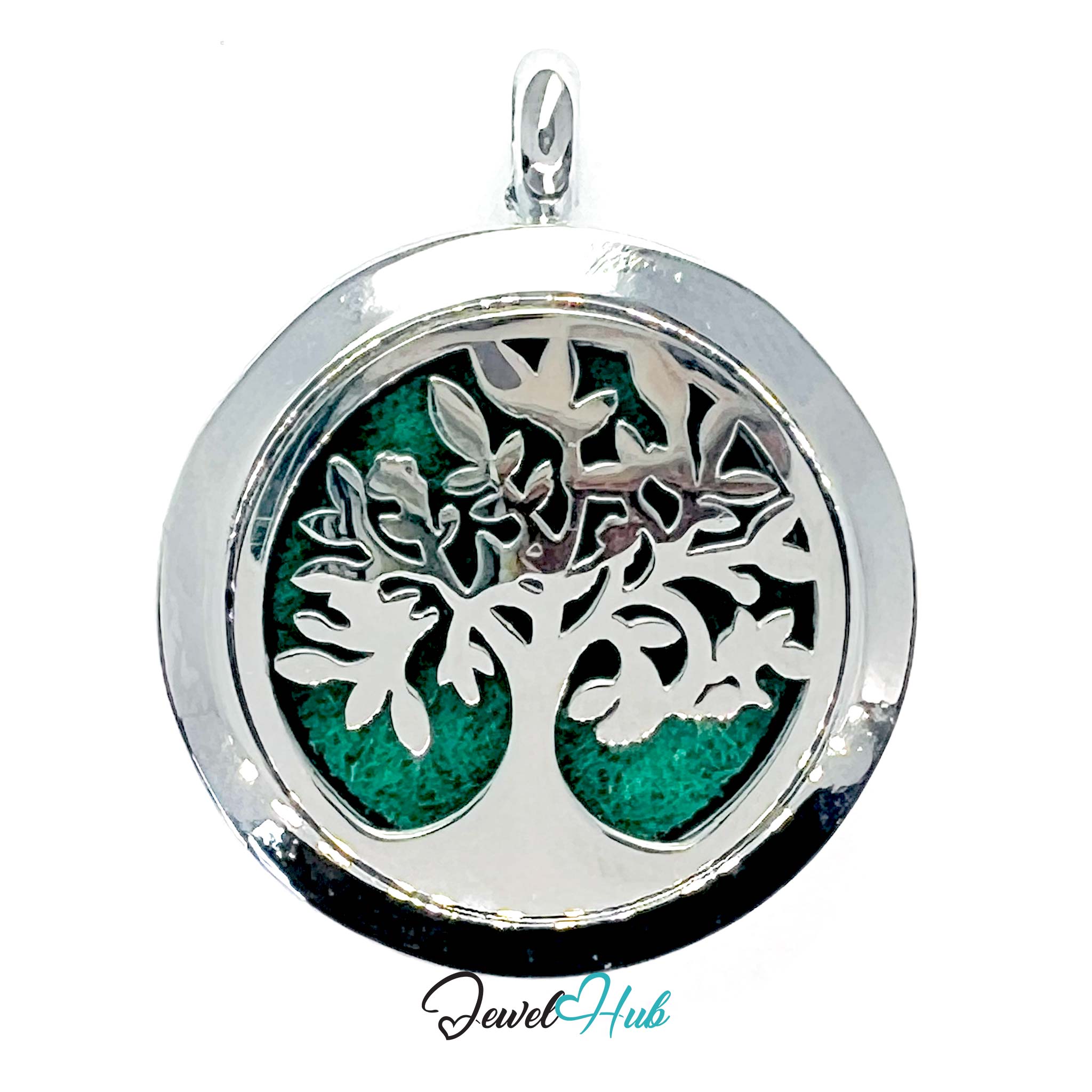 Tree of Clarity Stainless Steel Aromatherapy Pendant