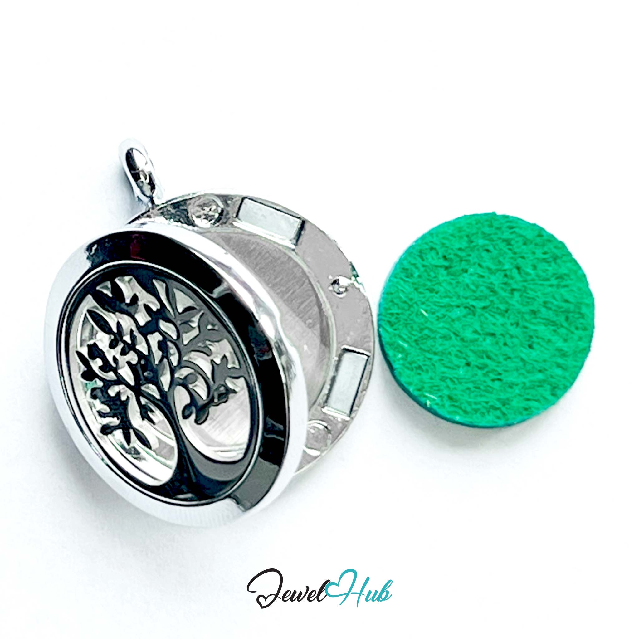 Tree of Clarity Stainless Steel Aromatherapy Pendant