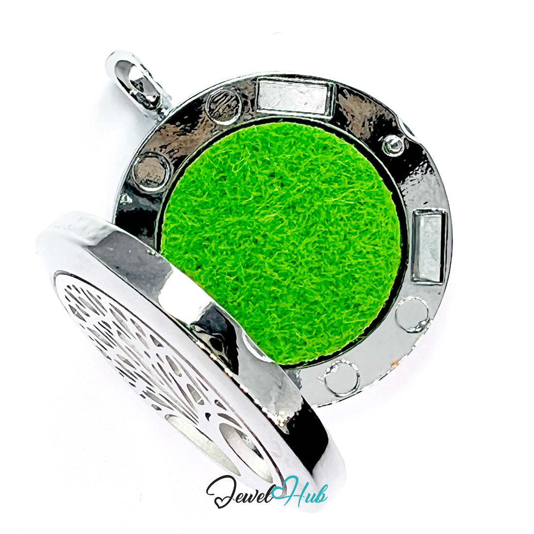 Stainless Steel Aromatherapy Pendant – Tree of Balance