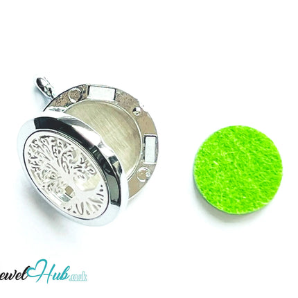 🌳 Tree of Strength – Stainless Steel Aromatherapy Pendant for Resilience & Confidence CT