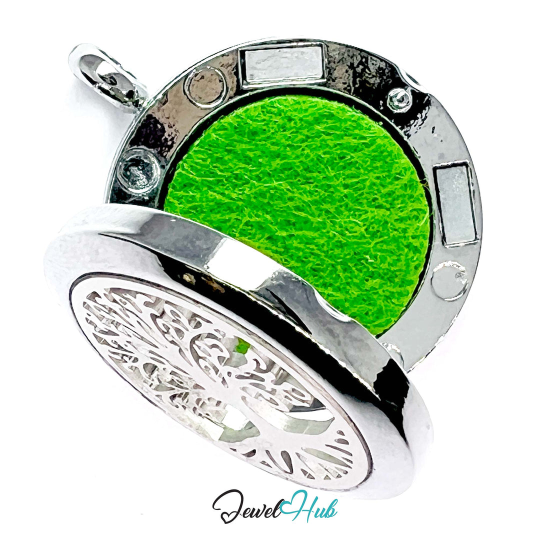 Stainless Steel Aromatherapy Pendant – Tree of Strength