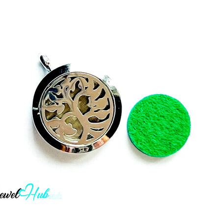 🌳 Tree of Light – Stainless Steel Aromatherapy Pendant for Uplift & Reflection CT