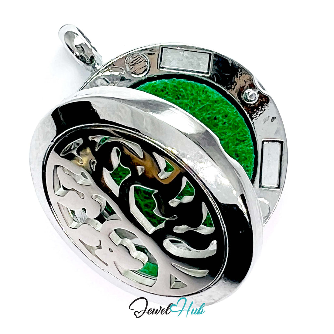 Stainless Steel Aromatherapy Pendant – Tree of Light