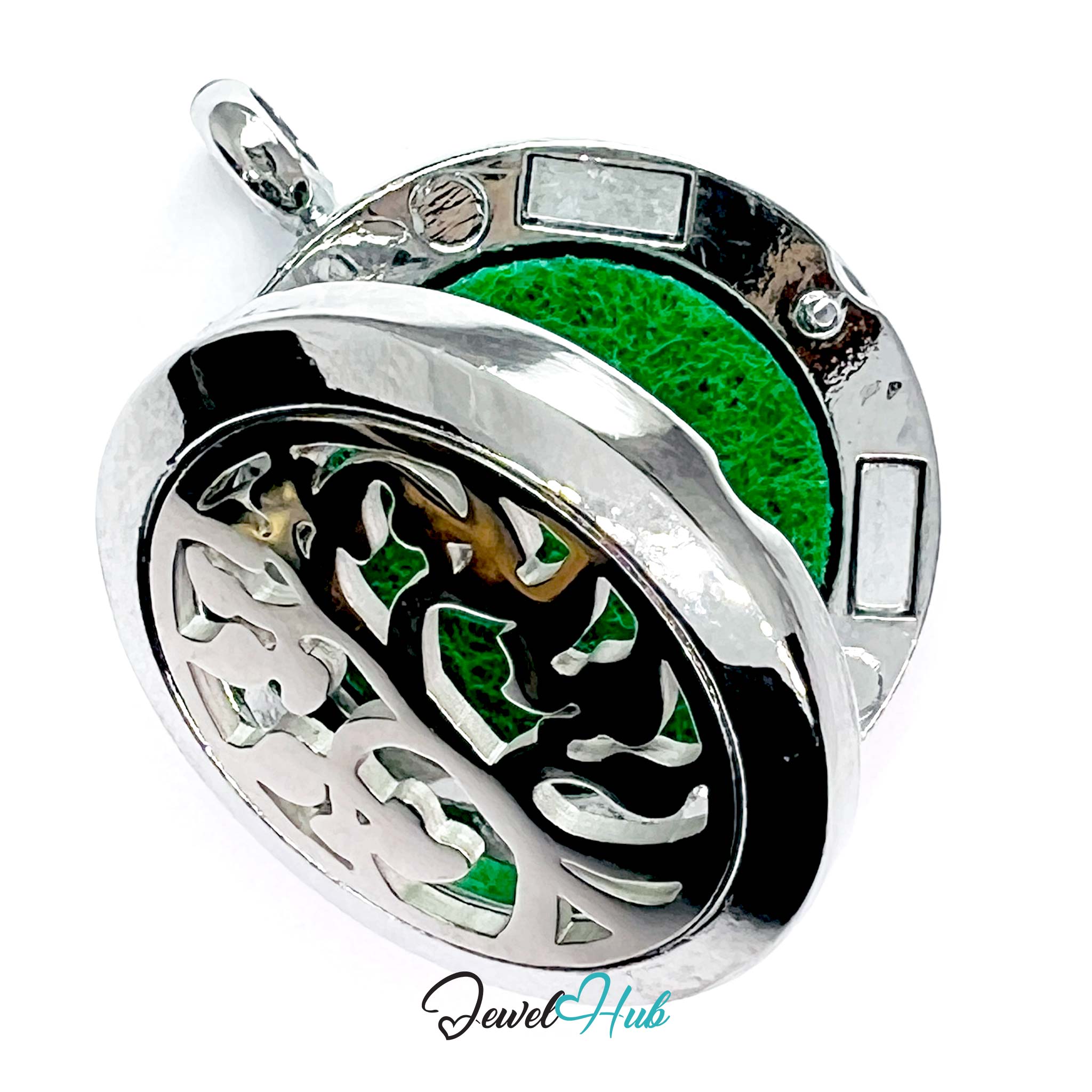 Stainless Steel Aromatherapy Pendant – Tree of Light