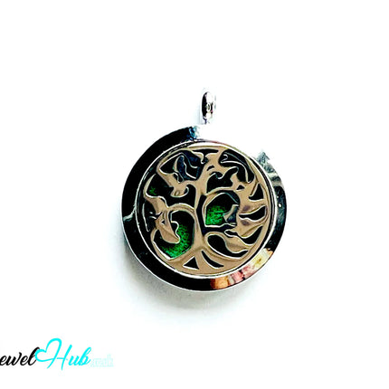 🌳 Tree of Light – Stainless Steel Aromatherapy Pendant for Uplift & Reflection CT