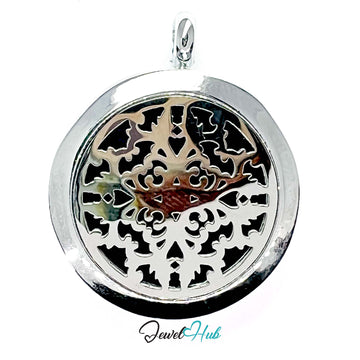 Stainless Steel Aromatherapy Pendant – Petal Radiance for Grace
