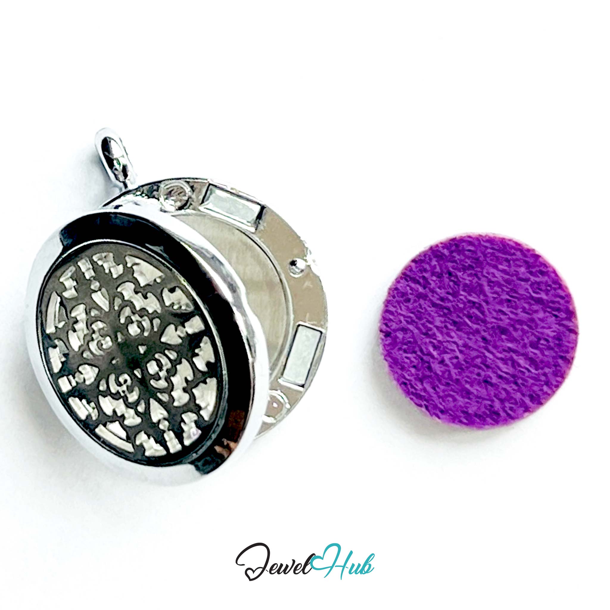 Stainless Steel Aromatherapy Pendant – Petal Radiance for Grace