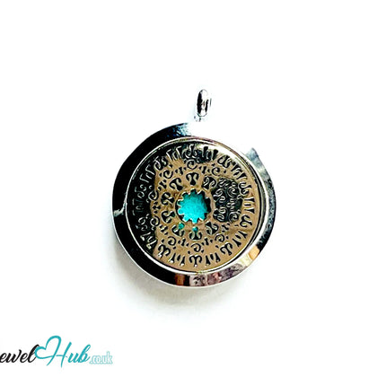 🌺 Mandala Bloom – Stainless Steel Aromatherapy Pendant for Inner Peace & Presence CT